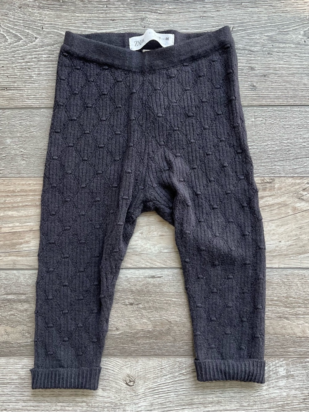 Zara Baby Bamboo Knit Leggings Size 12-18 Months
